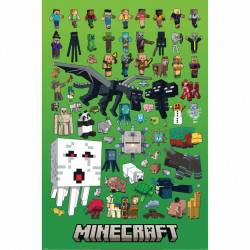 Minecraft Character Montage Poster Minecraft Character Montage Poster