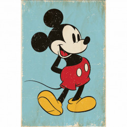 Mickey Mouse Poster Retro Style