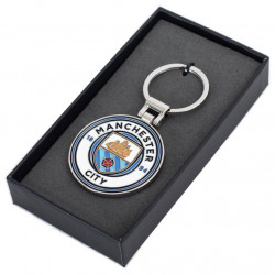 Manchester City FC Boxed Crest Keyring